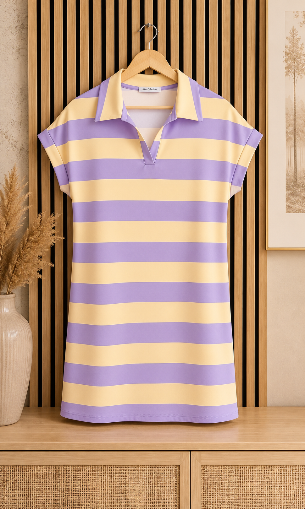Gestreiftes Polokleid
